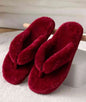 Aadriasole Women Flip Flops (Maroon , 8)